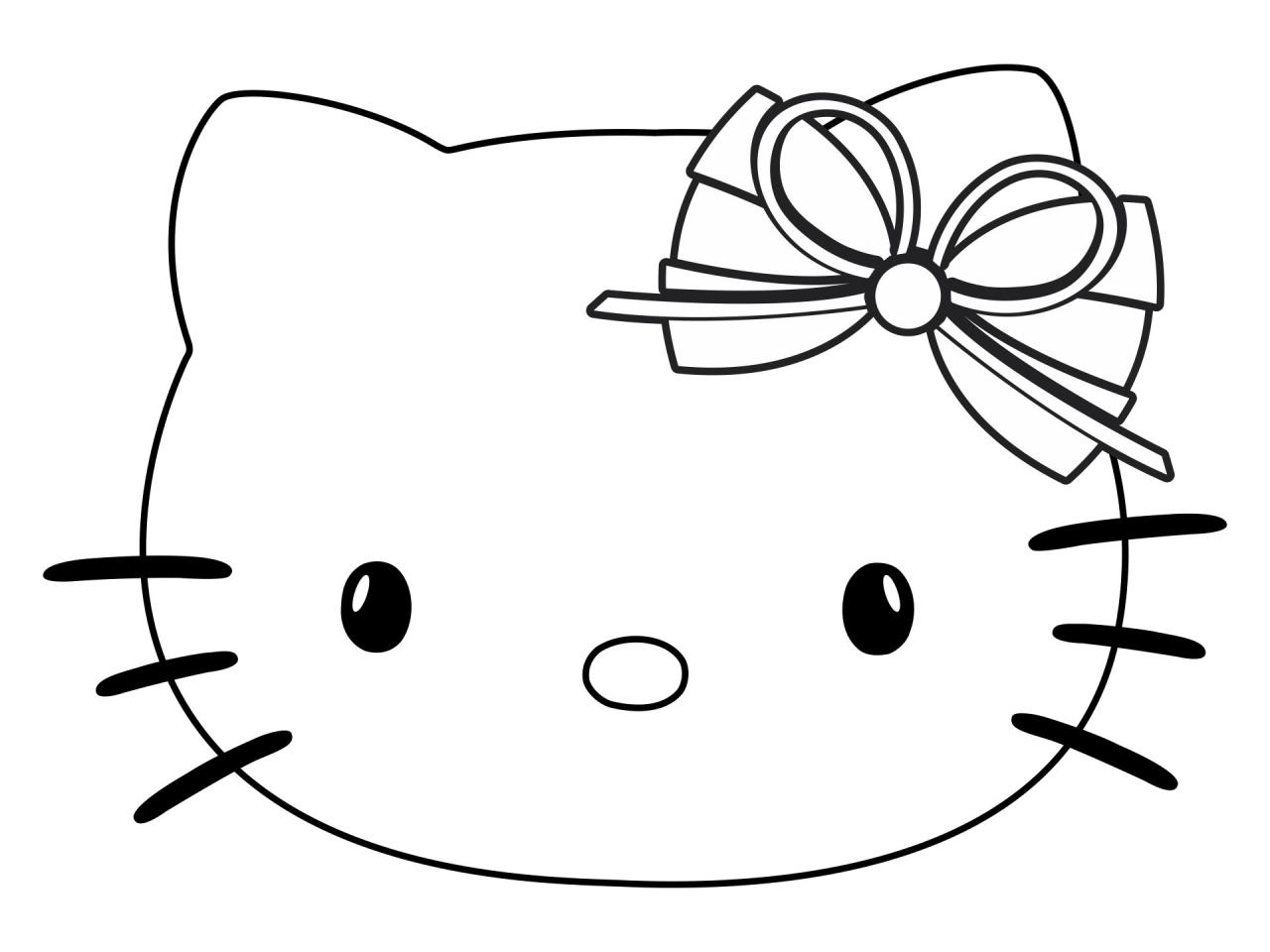 10 Hello Kitty Coloring Pages Face: Unleash Your Creativity with These Adorable Designs