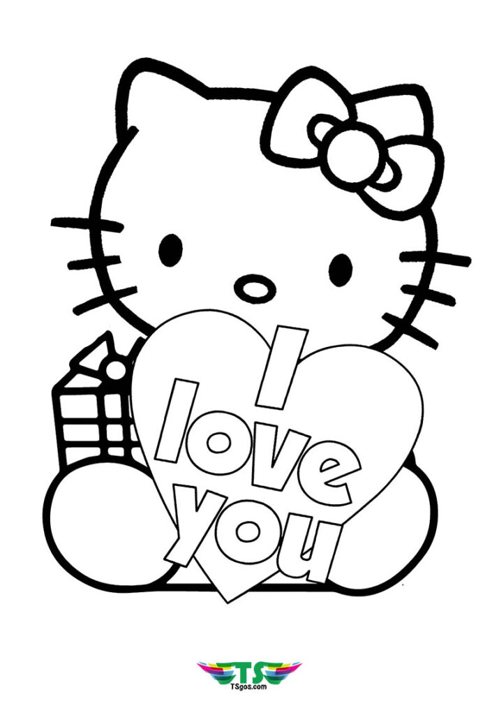 10 Hello Kitty Coloring Sheet Heart: A Delightful Collection for Creative Minds