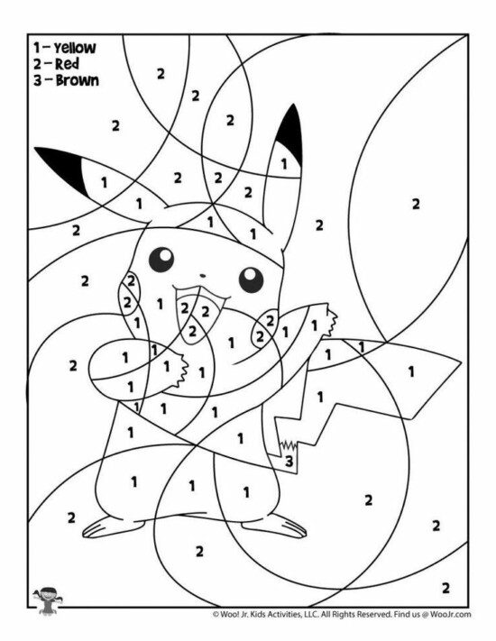 10+ Cute Pikachu Coloring Pages for Kids Printable 4