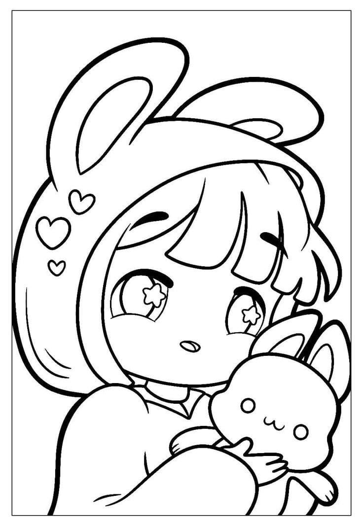 10+ Adorable Chibi Anime Coloring Pages for Stress-Free Fun