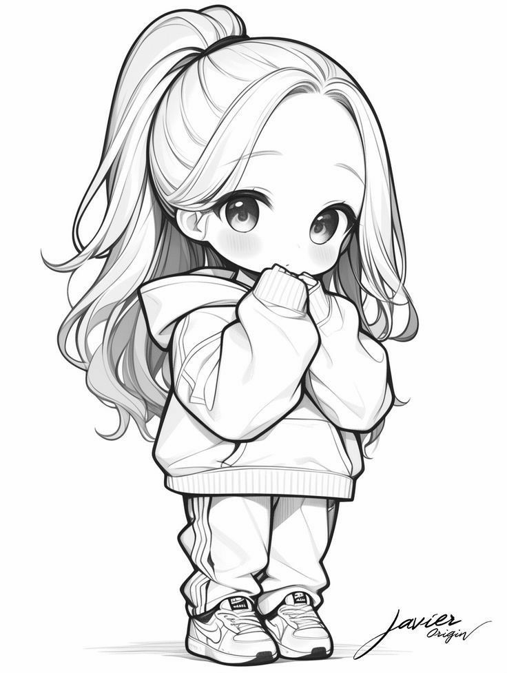 10+ Chibi Anime Girls Coloring Pages Free to Print