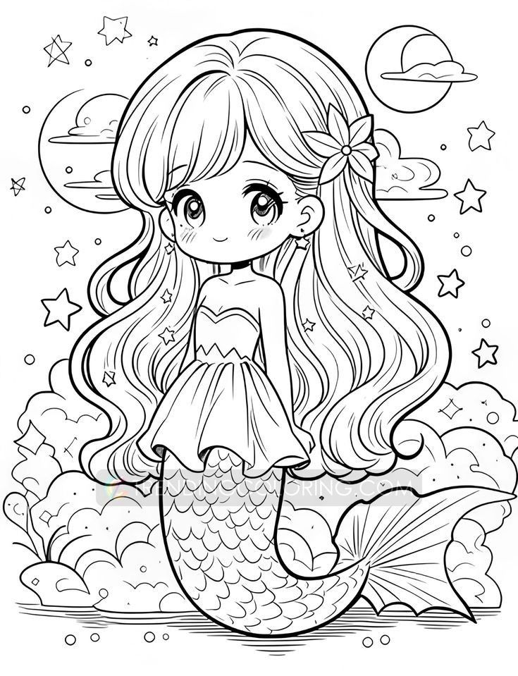 10+ Cute & Kawaii Chibi Anime Coloring Pages to Download