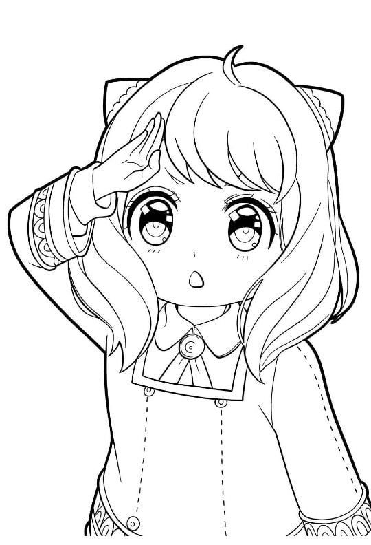 10+ Cute & Simple Chibi Anime Coloring Pages to Print