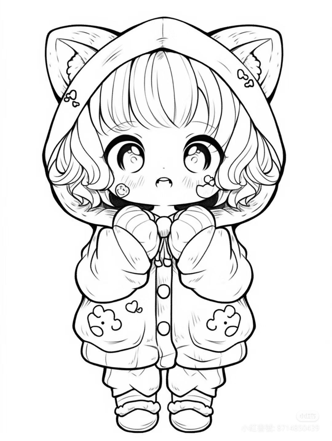 10+ Simple Chibi Anime Coloring Pages Free Printable to Enjoy