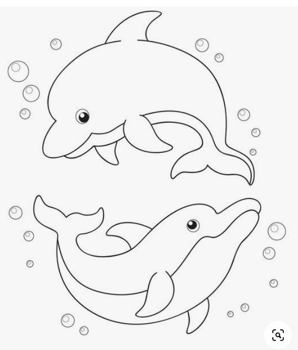 10+ Easy Dolphin Coloring Pages for Kids (PDF Printables)