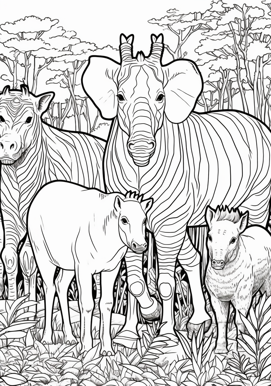 desert animals coloring pages for kids printable jpg