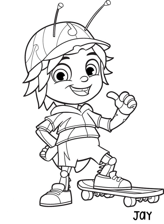 beat bugs coloring pages printable jpg