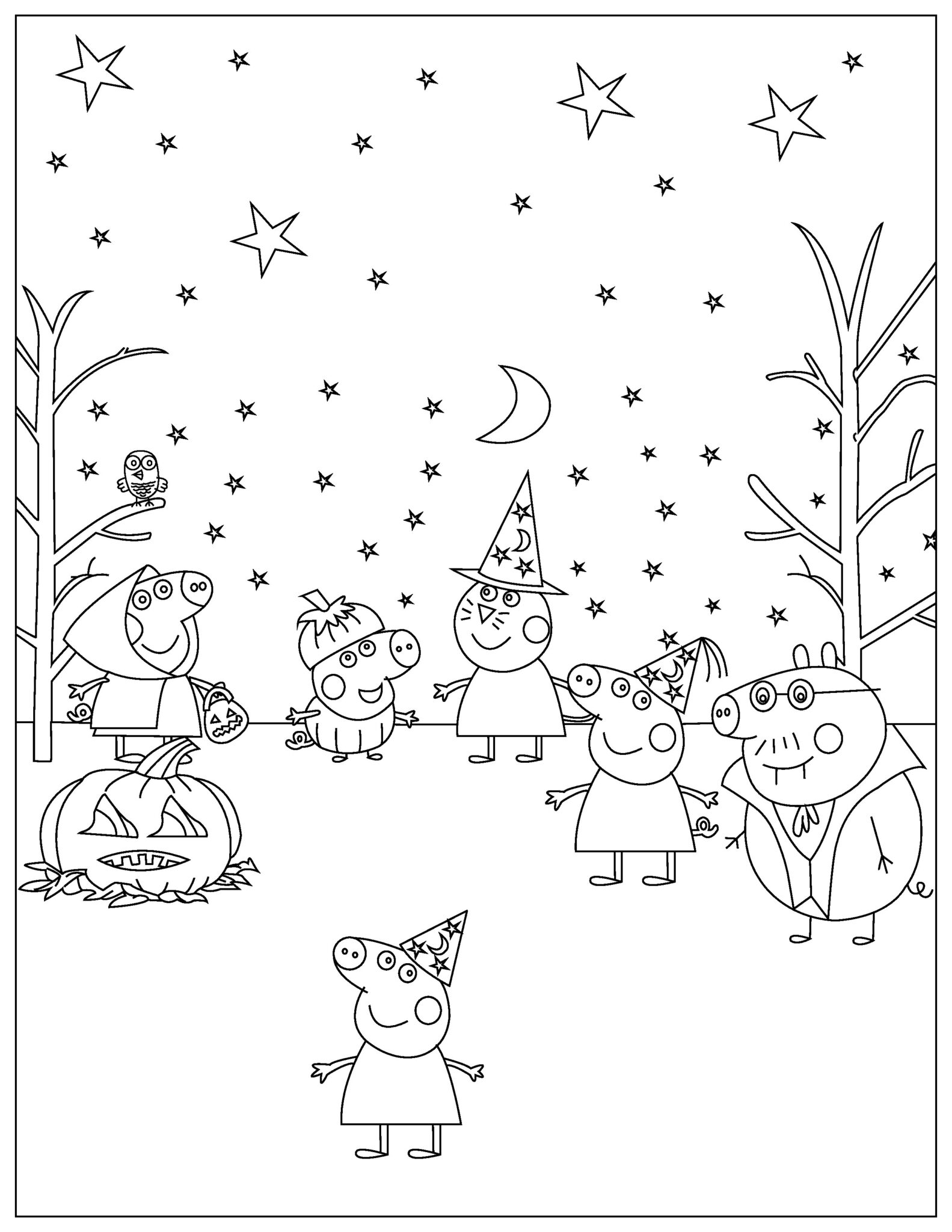 peppa pig coloring pages printable jpg