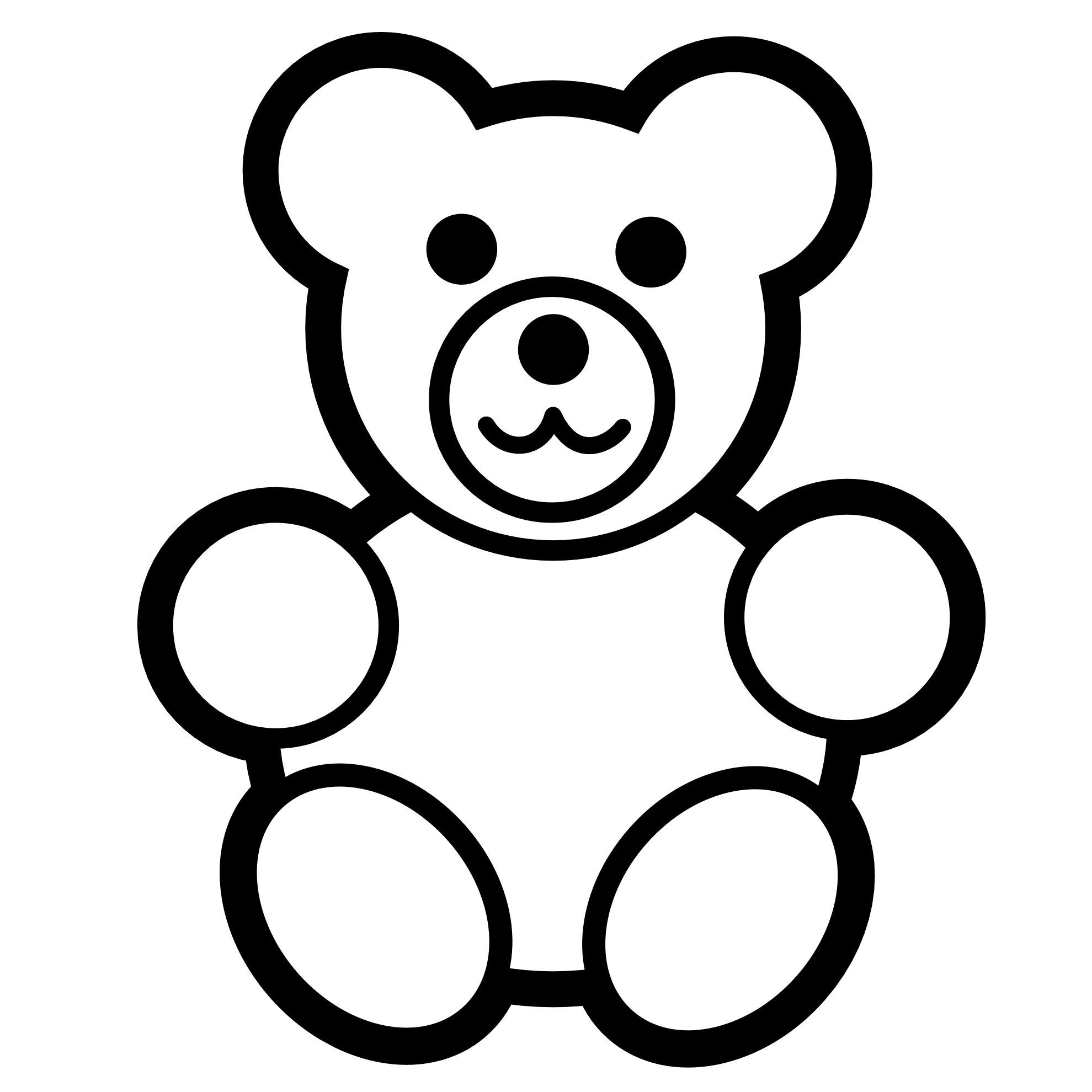 teddy bear coloring pages for kids printable jpg