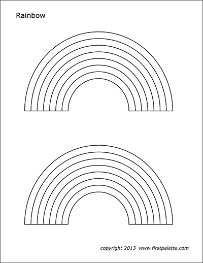 colorful rainbow coloring pages printable jpg