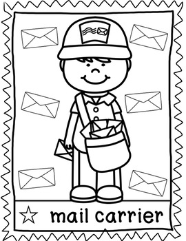 mailman coloring pages printable jpg