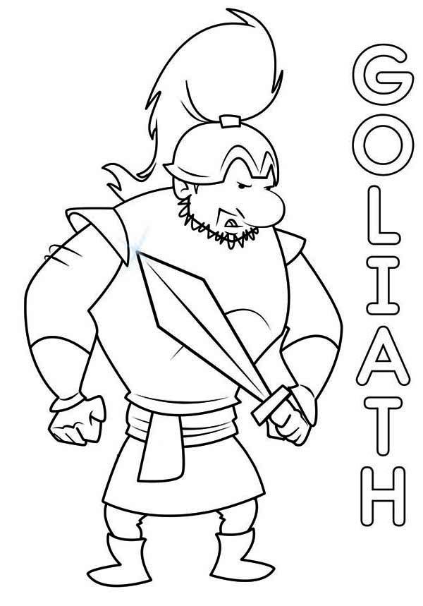 david and goliath coloring pages printable jpg