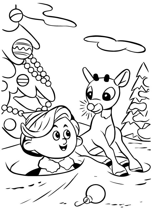 charming rudolph coloring pages printable jpg