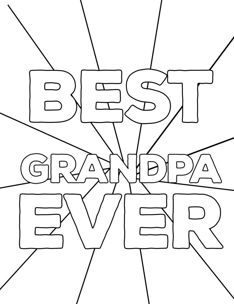 happy fathers day coloring pages for grandpa printable jpg