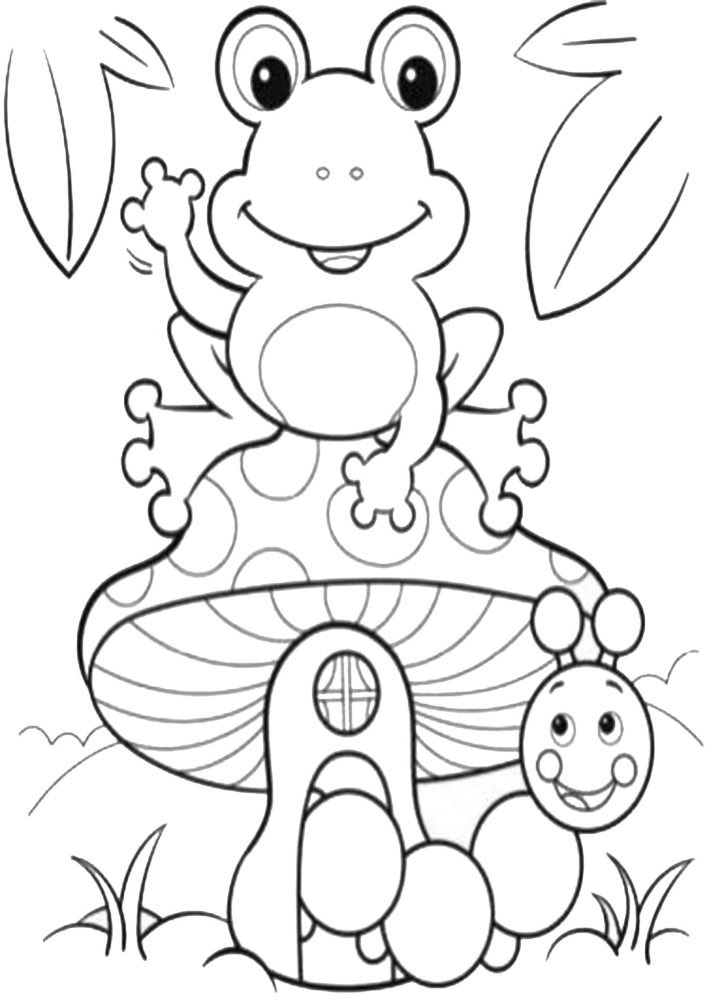 small frog coloring pages printable jpg