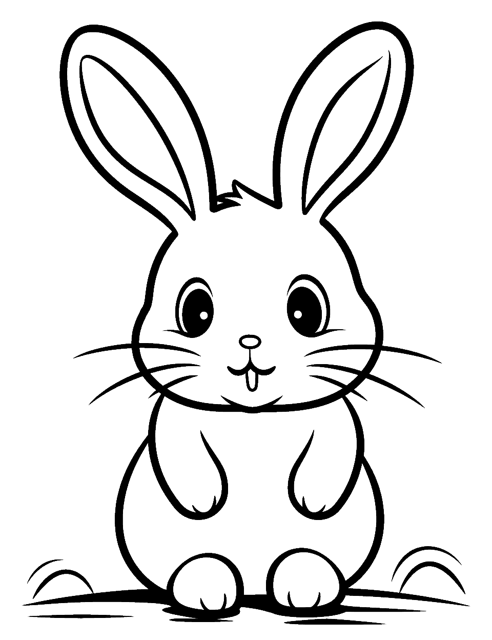 rabbit coloring pages to print printable jpg