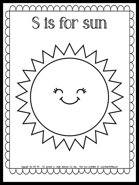 sun coloring pages printable jpg