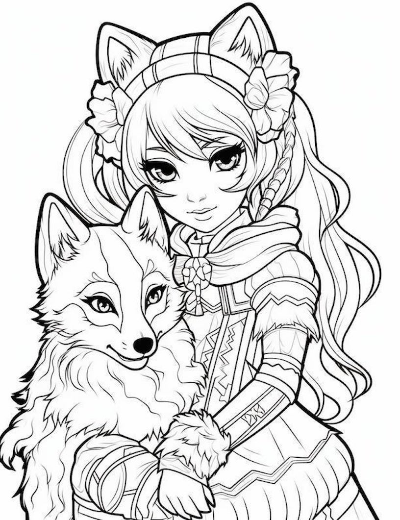 fierce wolf coloring pages printable jpg