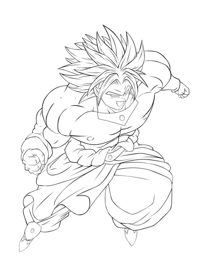 gogeta vs broly coloring pages printable jpg