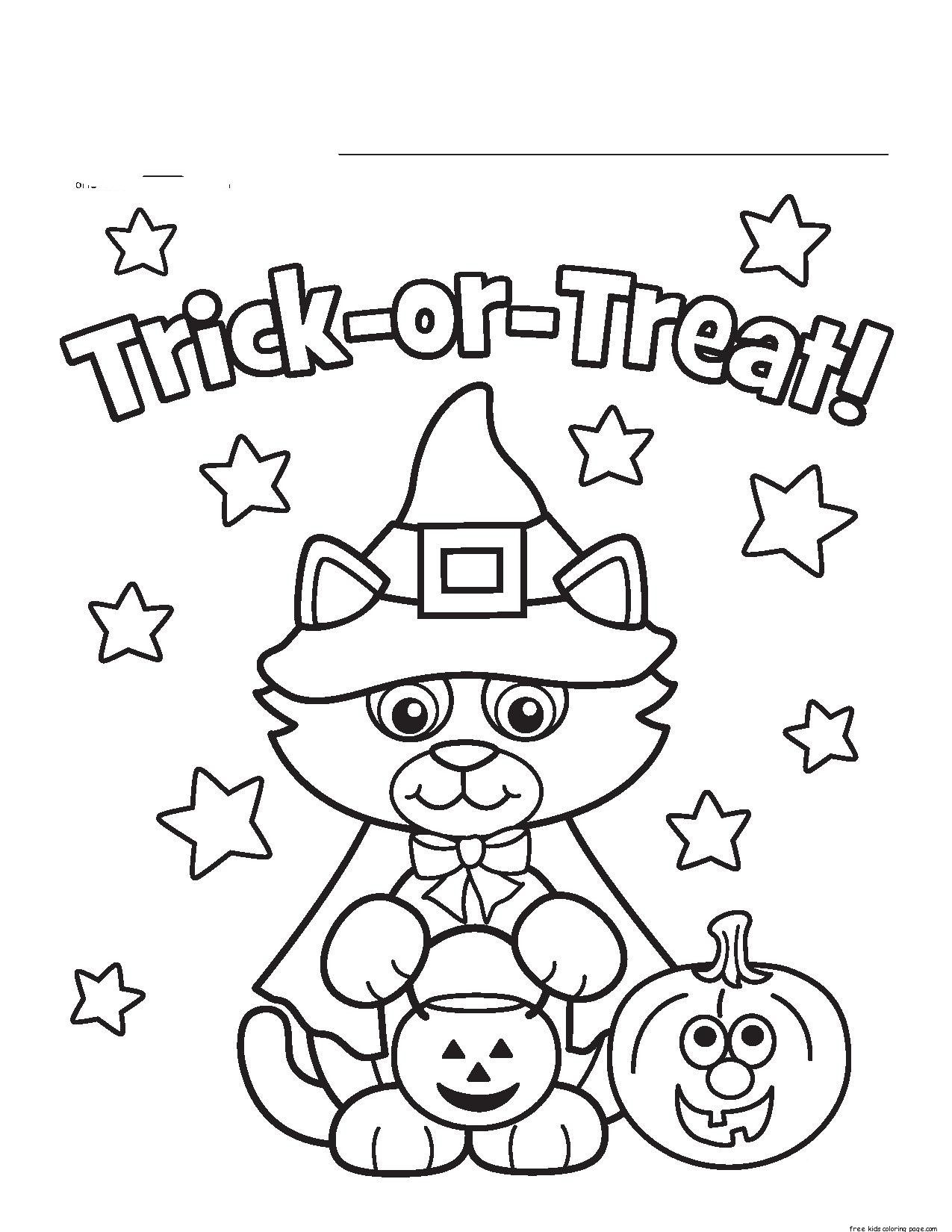 halloween cat coloring pages printable jpg