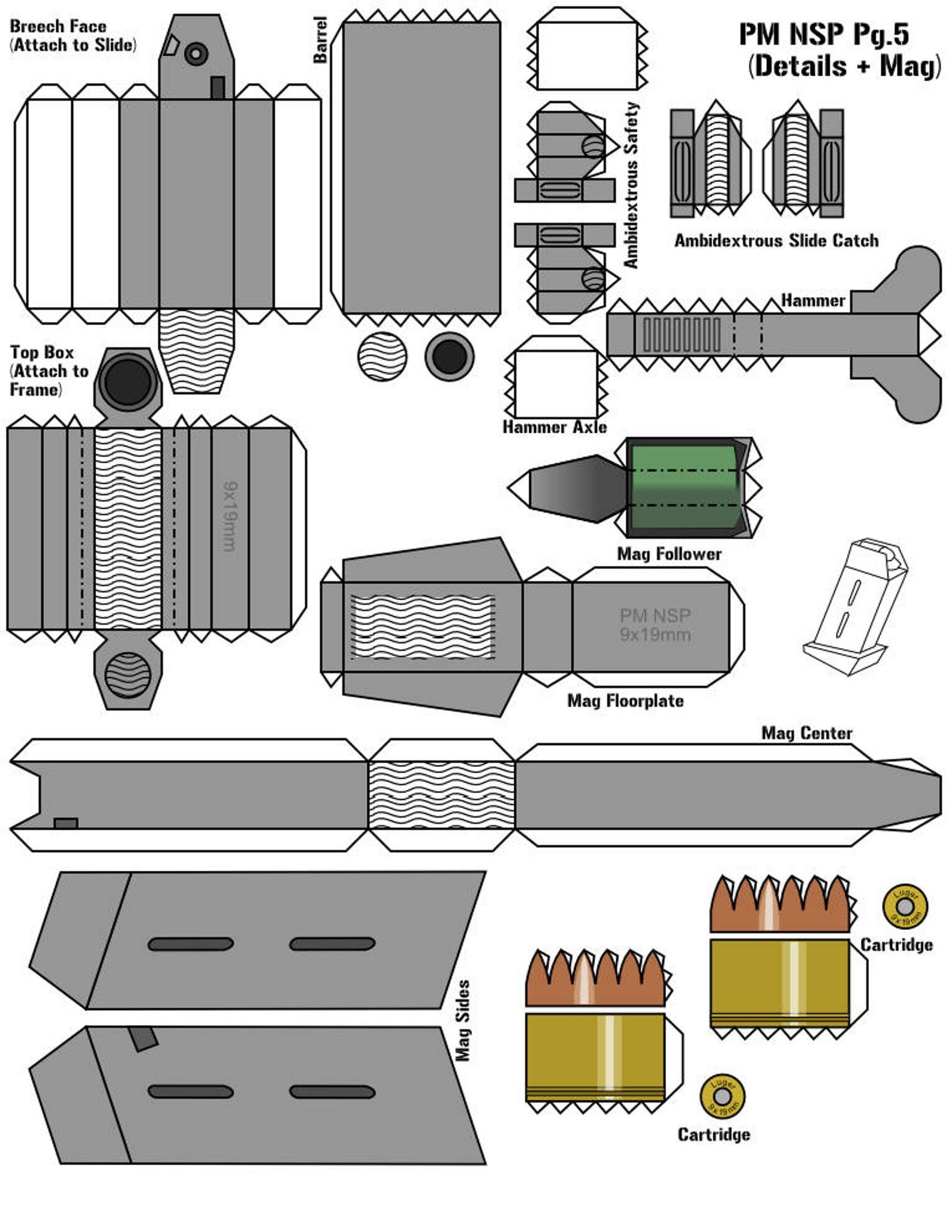 cool d papercraft model printable jpg