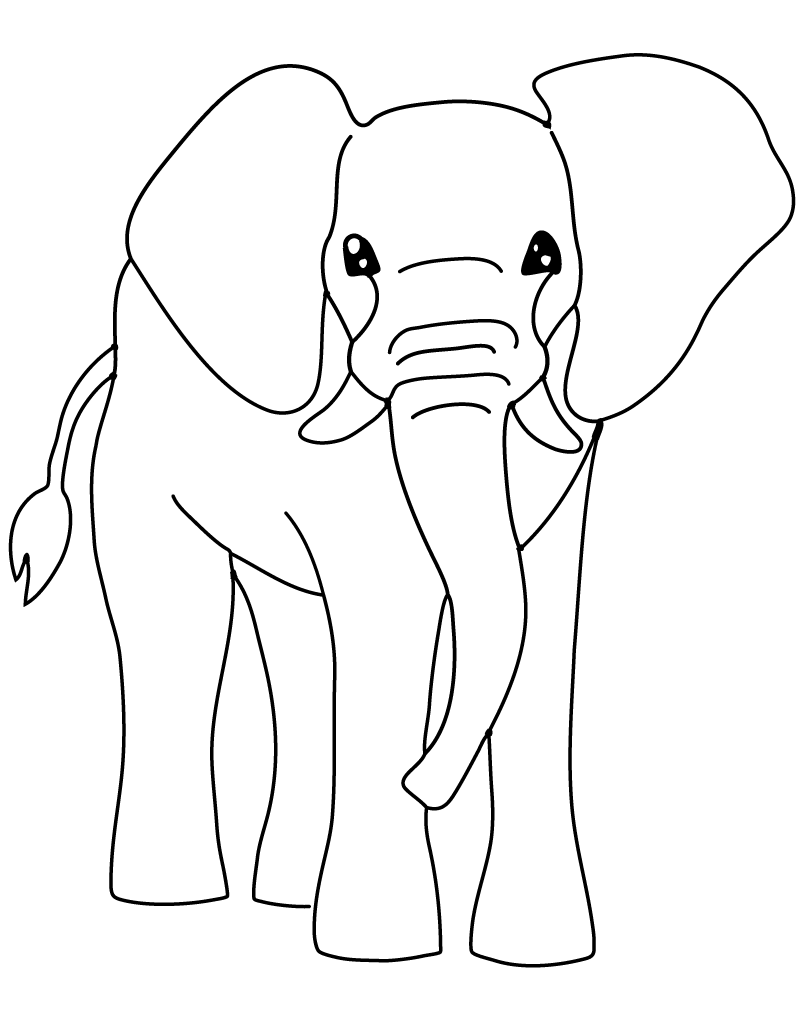 playful elephant coloring pages printable jpg