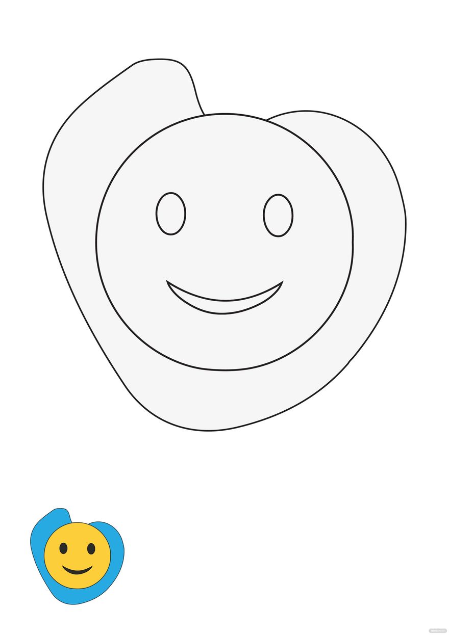 smiley face coloring pages for kids printable jpg