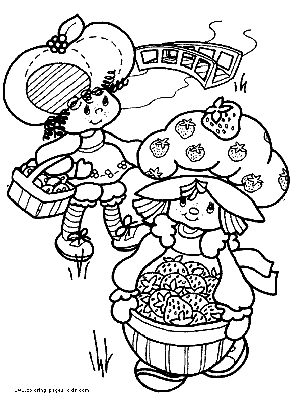 strawberry shortcake coloring pages for kids printable jpg