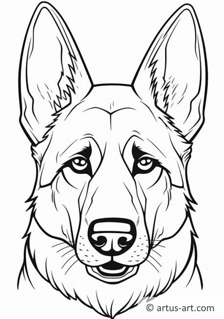 german shepherd coloring pages printable jpg