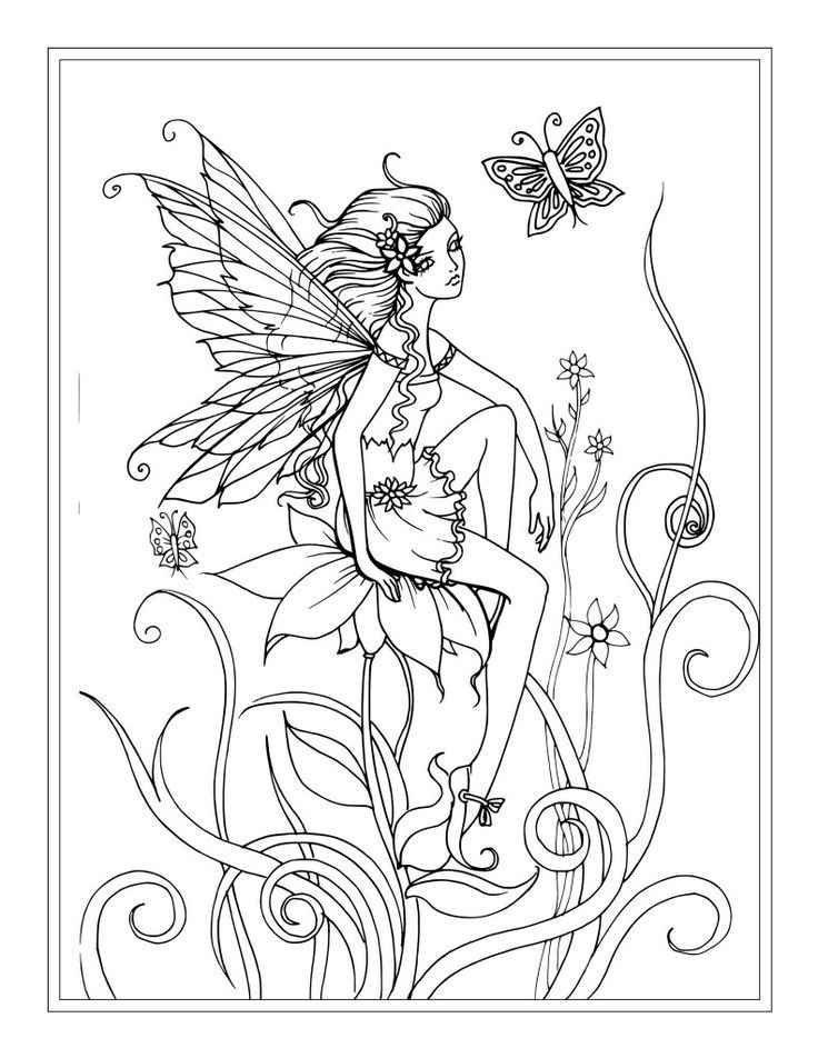 magical fairy mandala coloring pages printable jpg