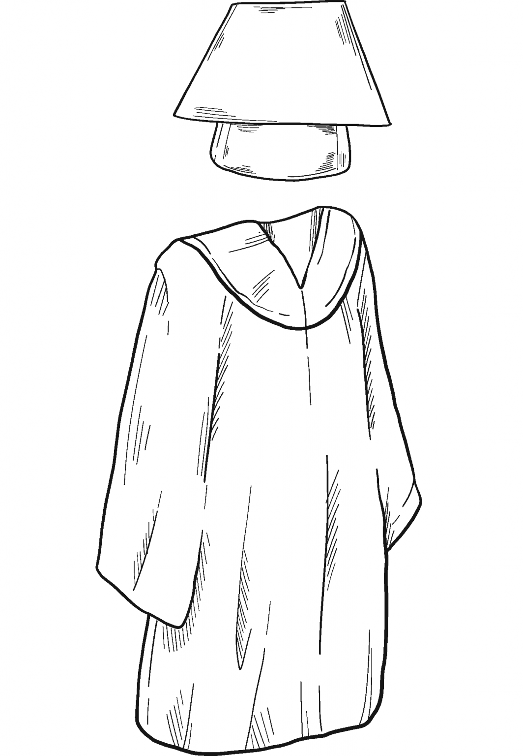 proud graduation cap and gown coloring pages printable jpg