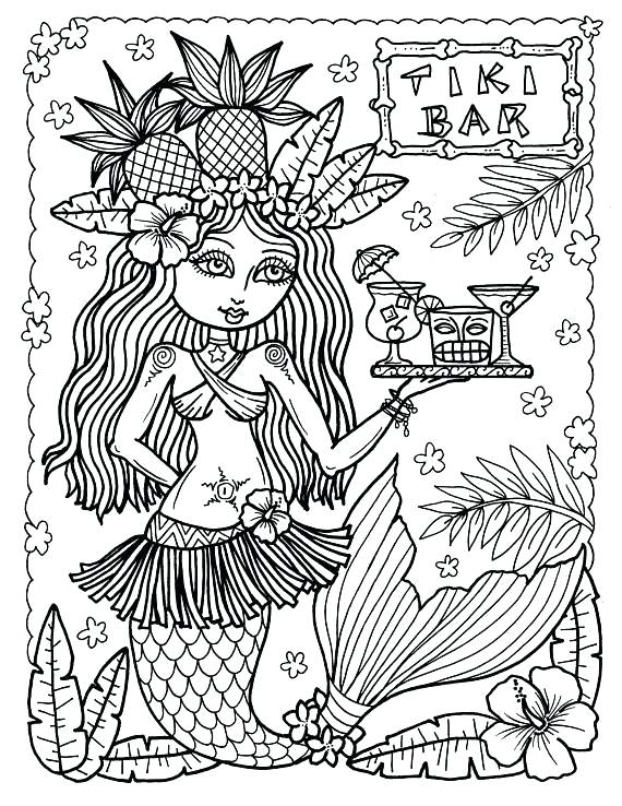 tiki coloring pages printable jpg