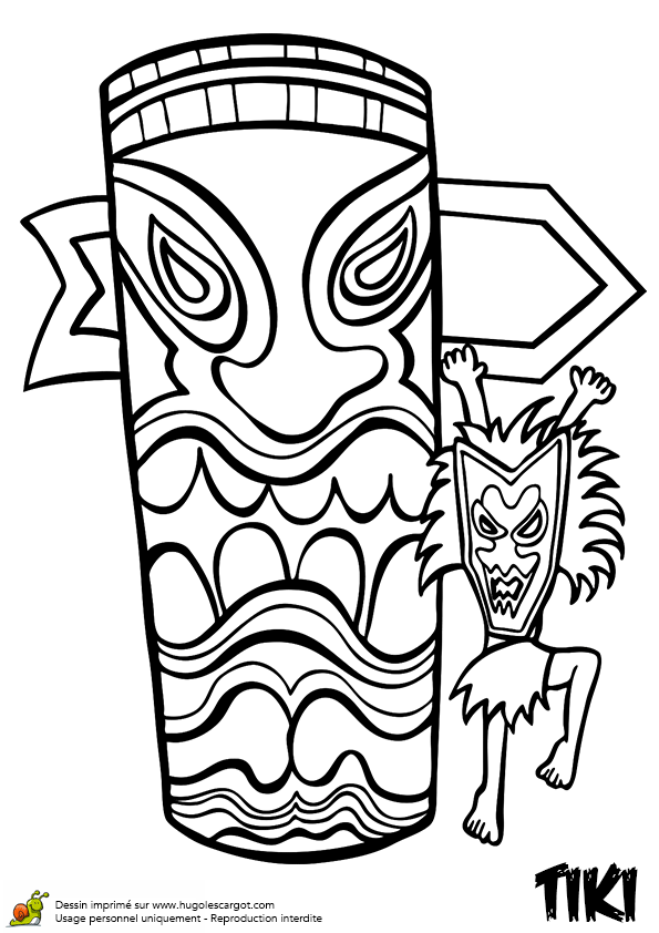 tiki coloring pages printable jpg