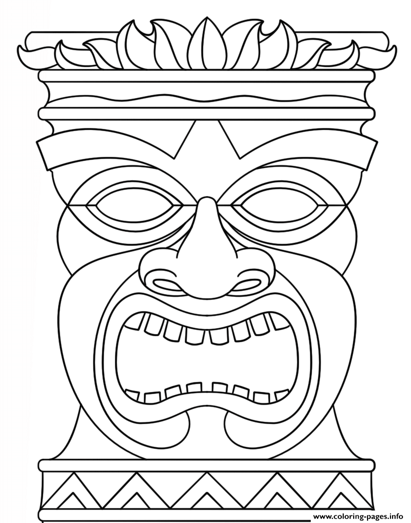 tiki coloring pages printable jpg