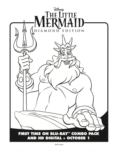 king triton coloring page printable jpg