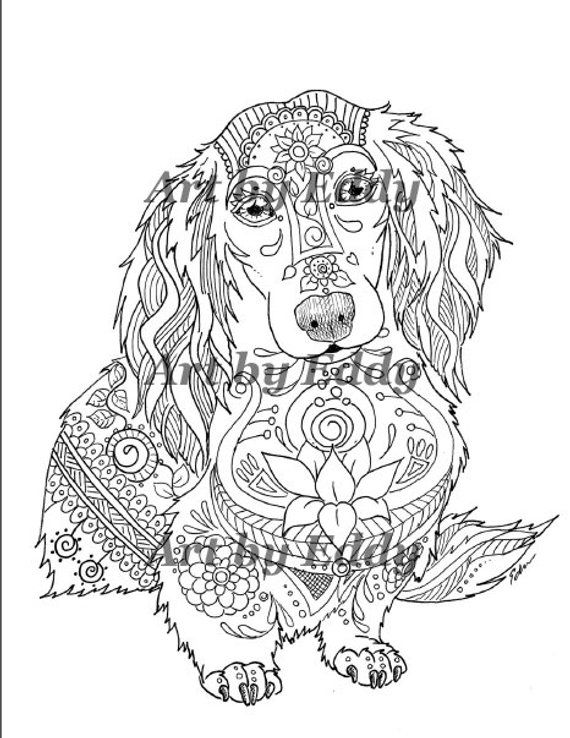 dachshund coloring pages printable jpg