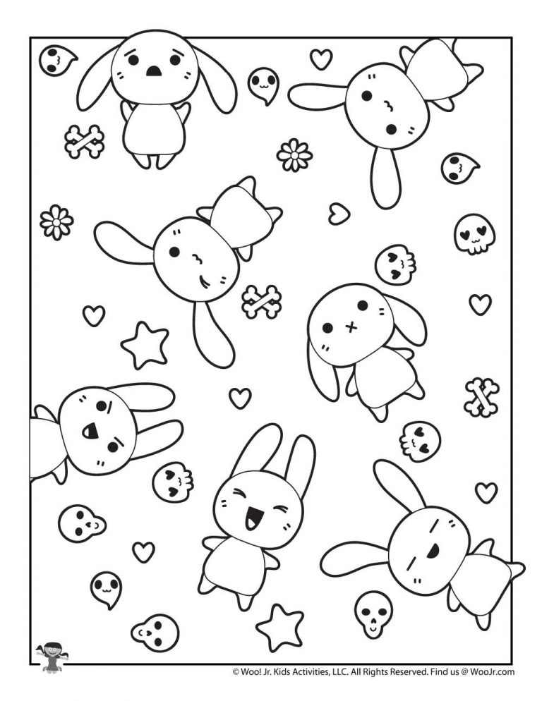 bold and beautiful kawaii coloring pages printable jpg