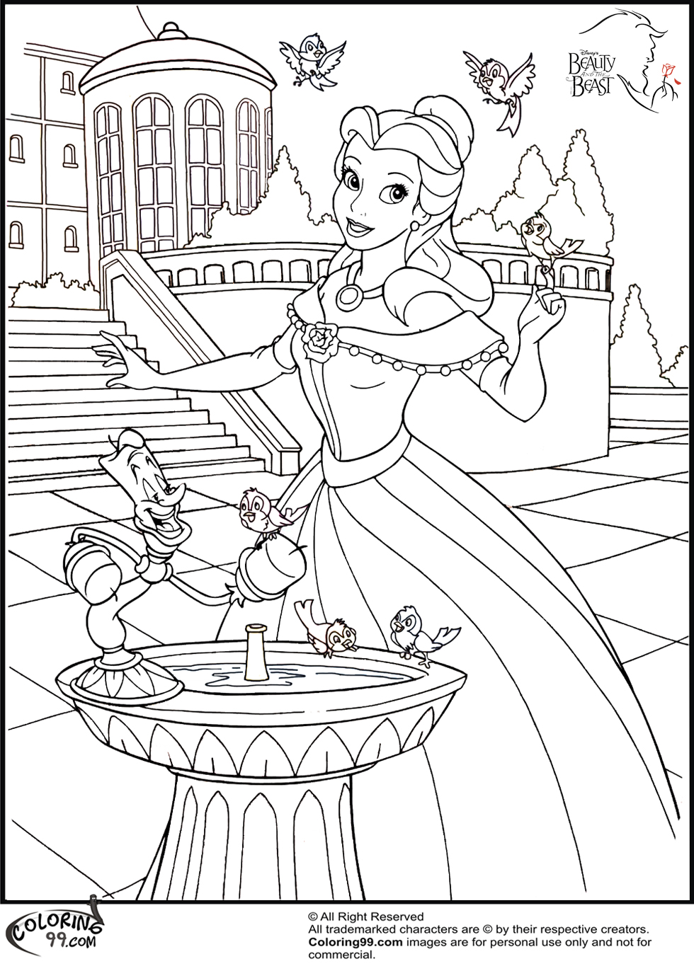 detailed princess coloring book pages printable jpg