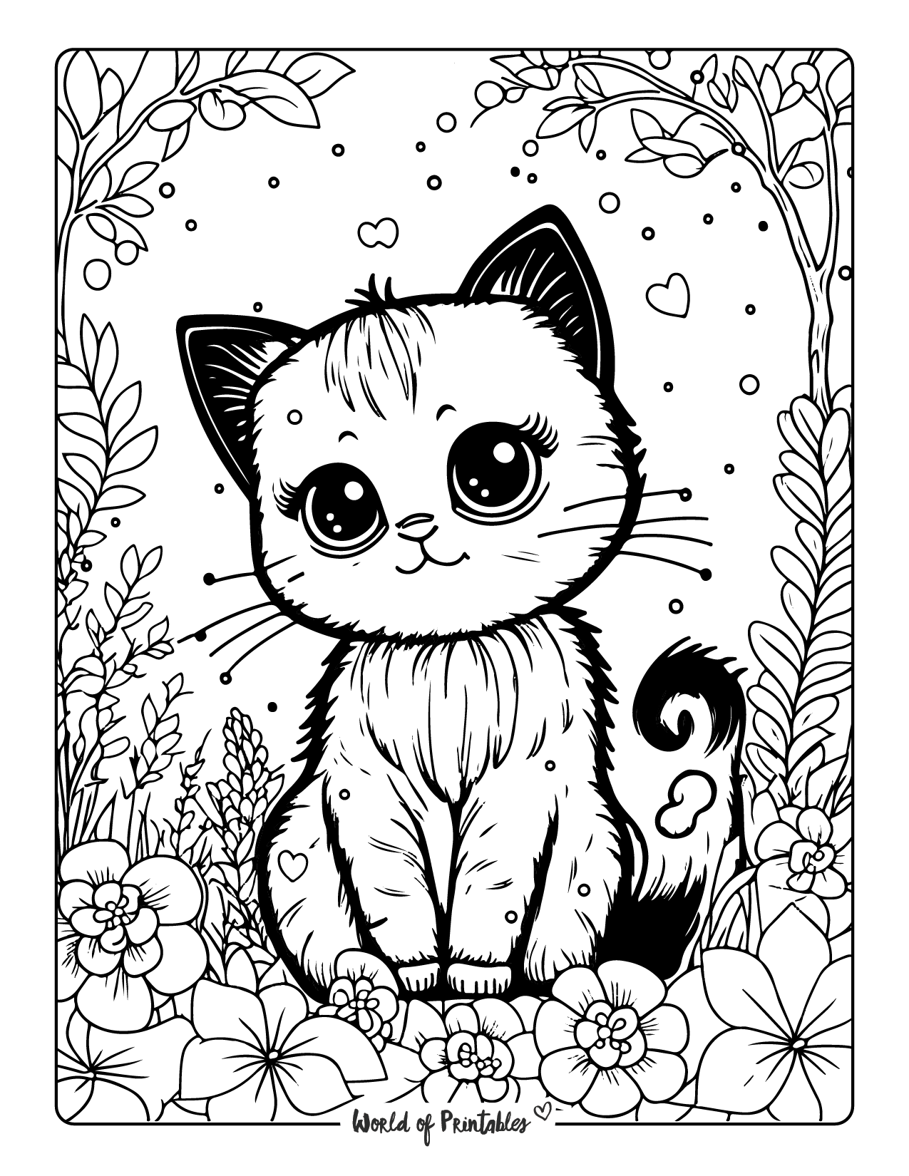 happy cat coloring pages printable jpg