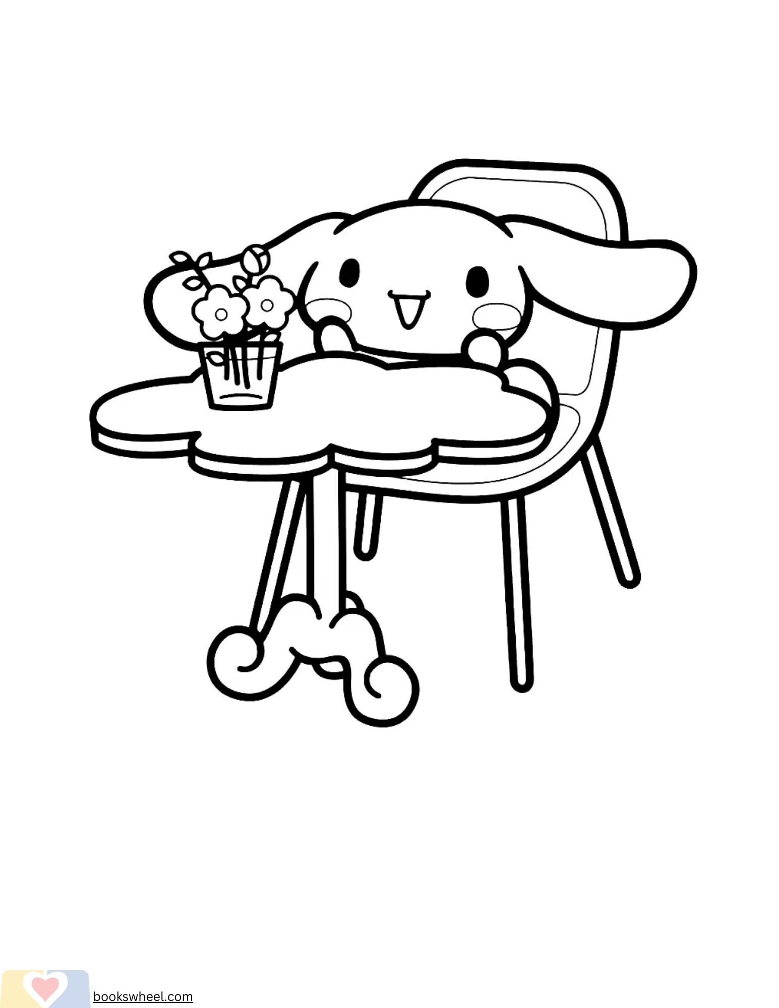 cute cinnamoroll coloring printable jpg