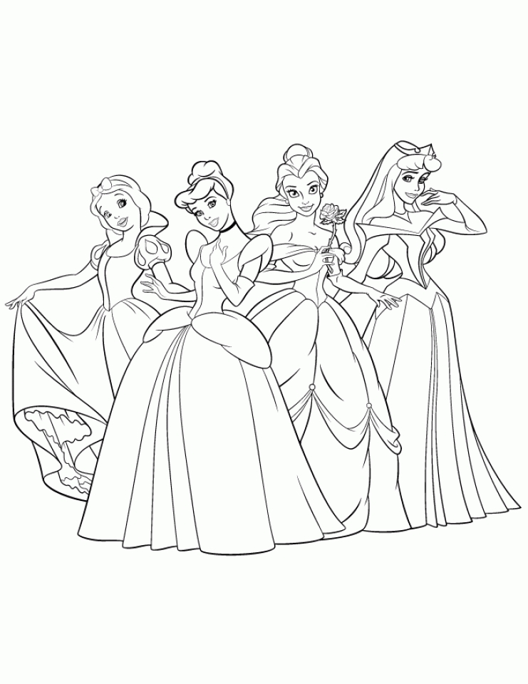 top princess coloring book pages printable jpg