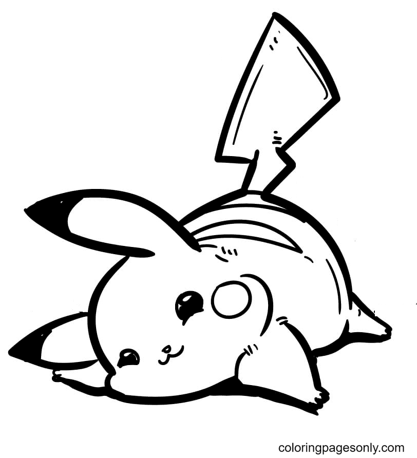 Cute Baby Pikachu Coloring Pages Printables ()