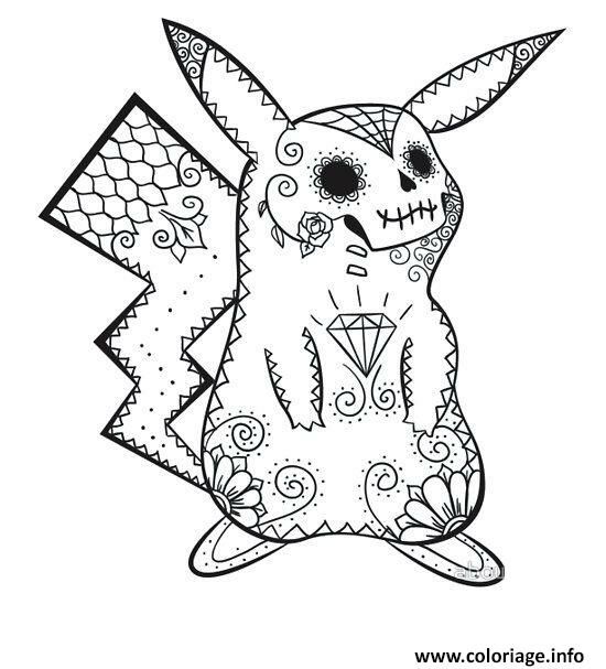 Pikachu Mandala Coloring Pages ()