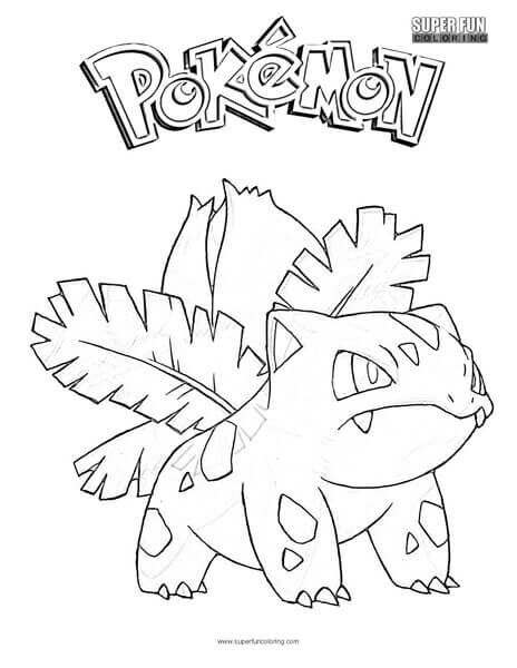 Pokemon Coloring Pages Ivysaur ()