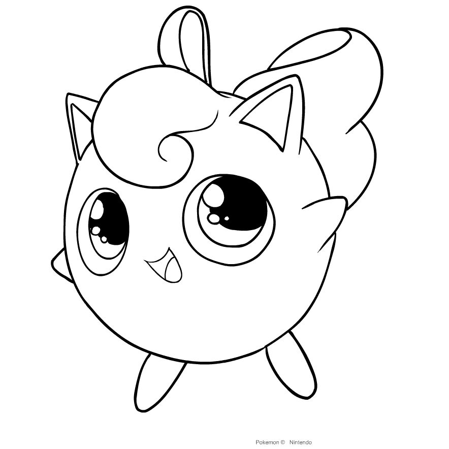 Pokemon Coloring Pages Jigglypuff ()