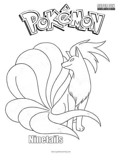 Pokemon Coloring Pages Ninetails ()