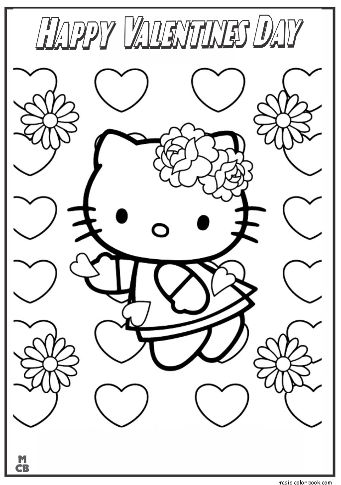 10 Valentine's Day Hello Kitty Coloring Pages for a Purrfect Celebration