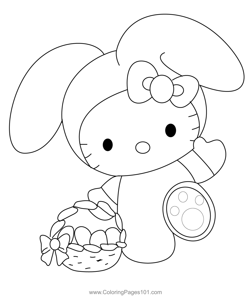 10 Hello Kitty Coloring Sheet Easter: A Delightful Collection for Kids and Hello Kitty Enthusiasts