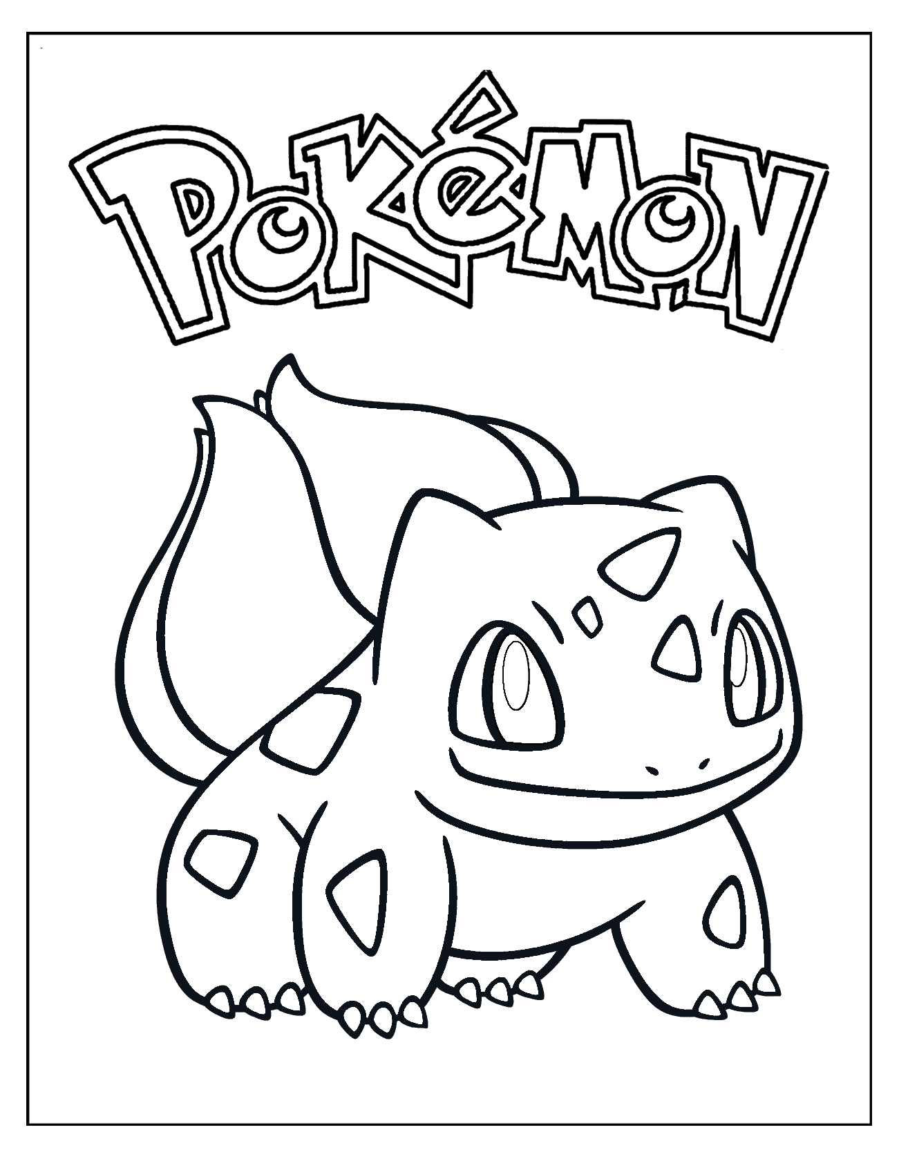 Pokemon Coloring Pages Bulbasaur ()