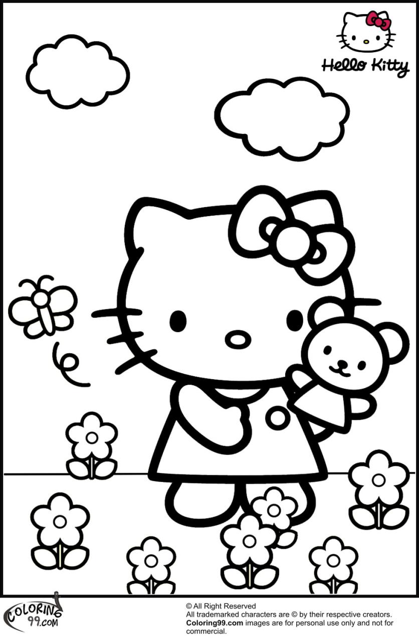 10 Hello Kitty Coloring Page Landscapes to Unleash Your Inner Artist